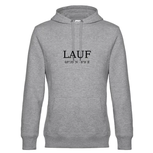 Lauf Koordinaten Hoodie Männer King Hooded