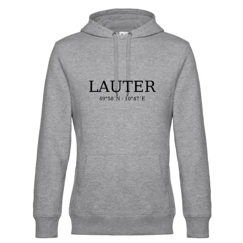 Lauter Koordinaten Hoodie Männer King Hooded