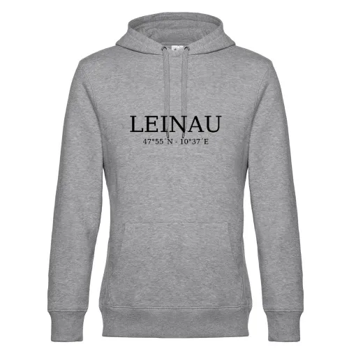 Leinau Koordinaten Hoodie Männer King Hooded