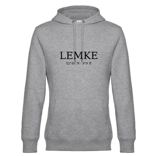 Lemke Koordinaten Hoodie Männer King Hooded