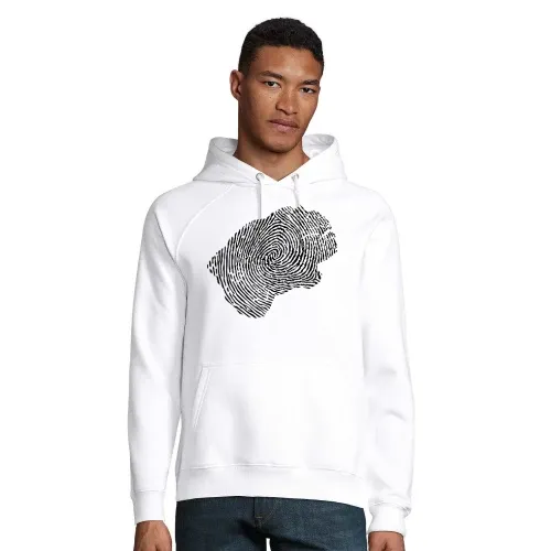Lesotho Fingerabdruck Hoodie Männer Stellar Bio