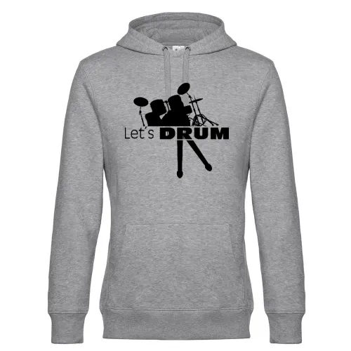 Lets Drum Schlagzeug mit Sticks Männer Hoodie