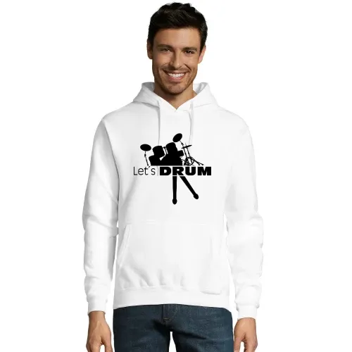 Lets Drum Schlagzeug mit Sticks Männer Hoodie