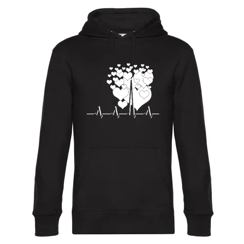 Liebe Herzschlag Hoodie Männer King Hooded