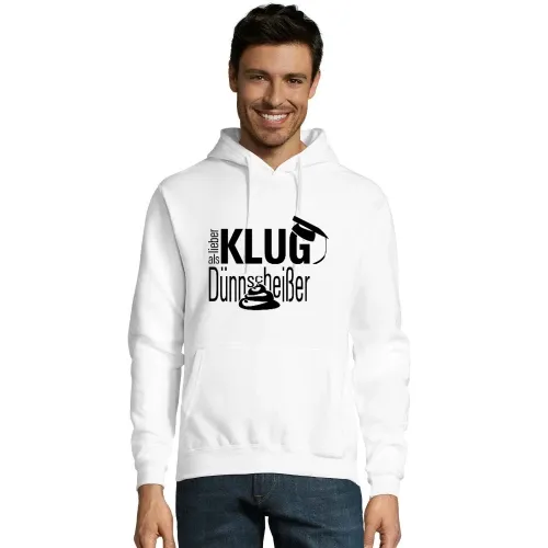 lieber Klugscheisser als Dünnscheisser Hoodie Männer Snake