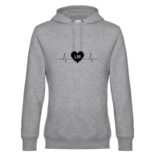Limburg LM Nummernschild Herzschlag Hoodie Männer King Hooded