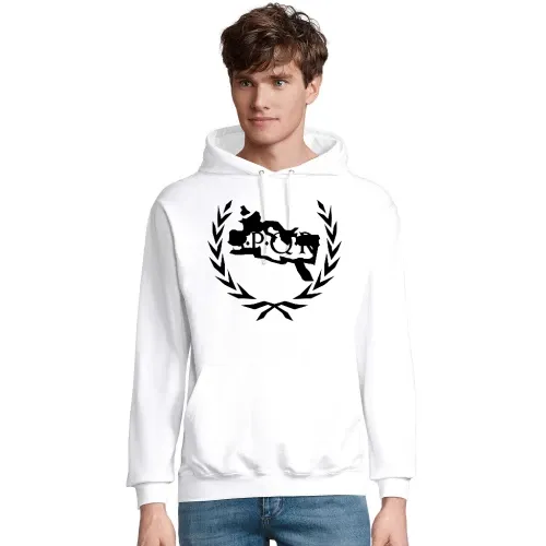 Lorbeerkranz SPQR Rom Umriss Männer Hoodie