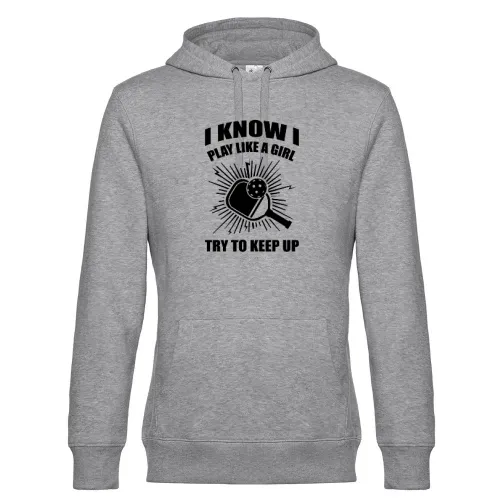 Lustiger Pickleball Spielerinnen Spruch Hoodie Männer King Hooded