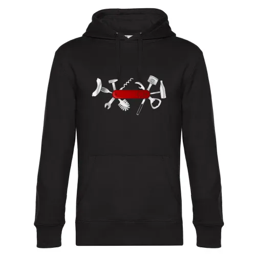 Männer Taschenmesser Hoodie Männer King Hooded