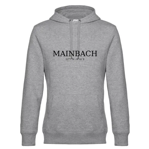 Mainbach Koordinaten Hoodie Männer King Hooded