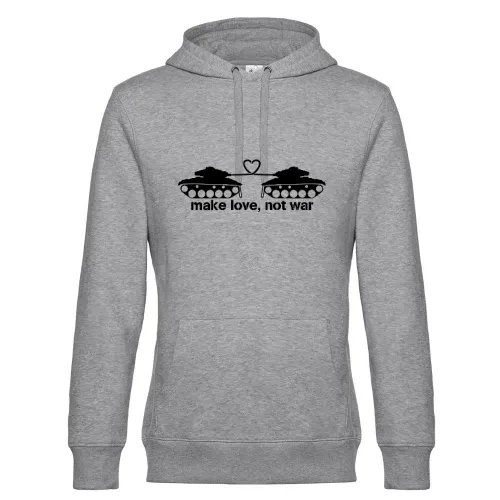 make love, not ware Männer Hoodie