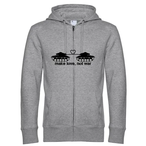 make love, not ware Männer Hoodie