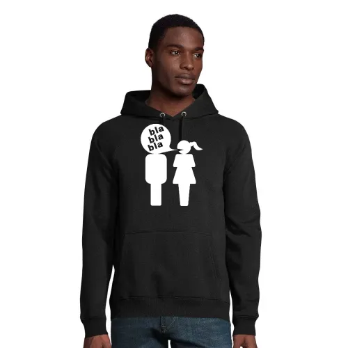 Mann bla bla bla Frau Männer Hoodie