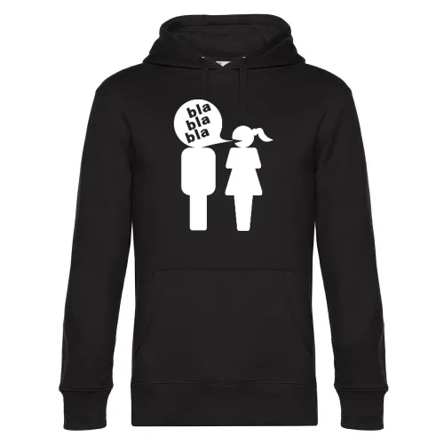 Mann bla bla bla Frau Männer Hoodie