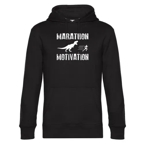 Marathon Marathonlauf Marathonläufer Dino Geschenk Hoodie Männer King Hooded