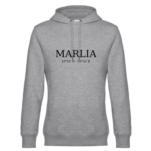 Marlia Koordinaten Hoodie Männer King Hooded