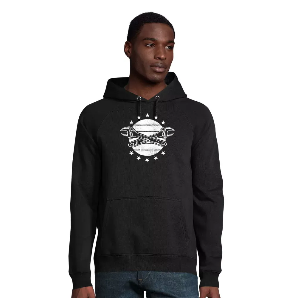 nachhaltiger Männer Hoodie mit Aufdruck 'Mechanic Vintage - Kfz Mechaniker Mechatroniker'