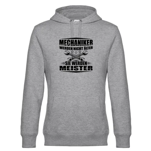 Mechaniker werden nicht älter sie werden Meister Hoodie Männer King Hooded