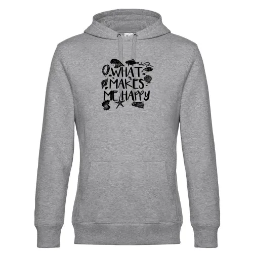 Meer Makes Me Happy Anker Moin Fisch Outfit Küste Hoodie Männer King Hooded