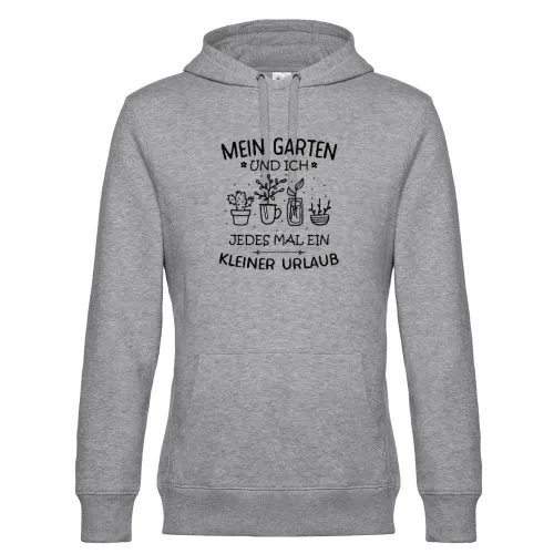 Mein Garten und ich jedes Mal ein kleiner Urlaub Hoodie Männer King Hooded