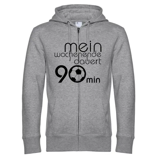 mein Wochenende dauert 90min Männer Hoodie