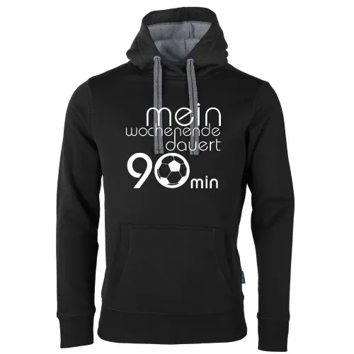 mein Wochenende dauert 90min Männer Hoodie