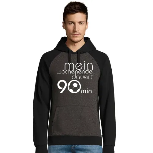 mein Wochenende dauert 90min Männer Hoodie