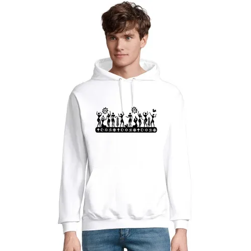 Menschen aller Religionen Männer Hoodie