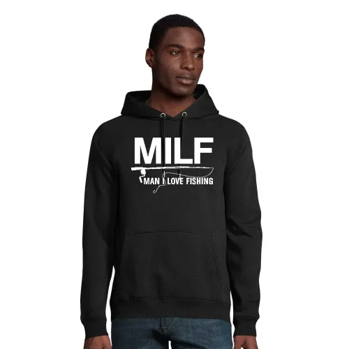 MILF Man I Love Fishing Hoodie Männer Stellar Bio
