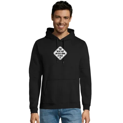Mir Nicht Auf Den Sack Gehen Du Sollst! Warnschild Hoodie Männer Snake