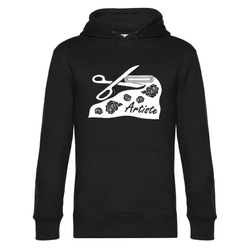 Mit Stoff und Schere zum Kunstprojekt Hoodie Männer King Hooded