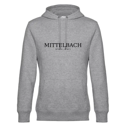 Mittelbach Koordinaten Hoodie Männer King Hooded