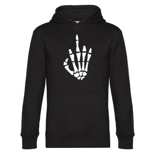Mittelfinger aus Knochen 2.0 Männer Hoodie