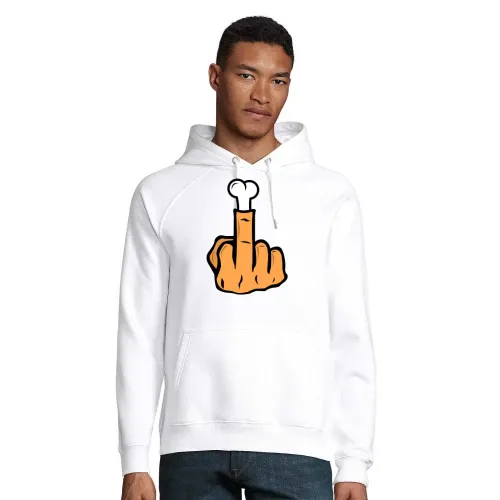 Mittelfinger aus Knochen Hoodie Männer Stellar Bio