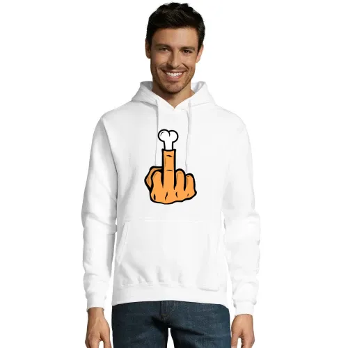 Mittelfinger aus Knochen Männer Hoodie Mittelfinger aus Knochen Hoodie