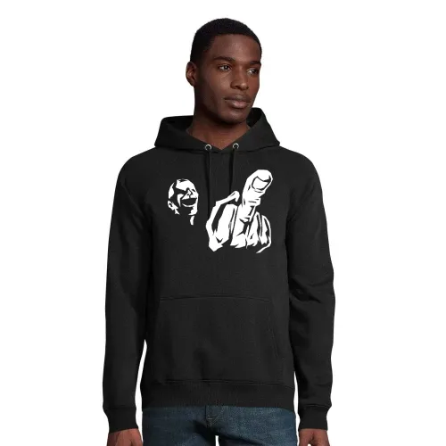 Mittelfinger Fratze Hoodie Männer Stellar Bio