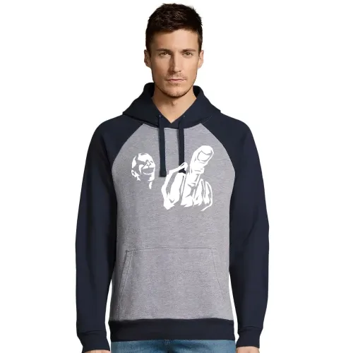 Mittelfinger Fratze Männer Hoodie