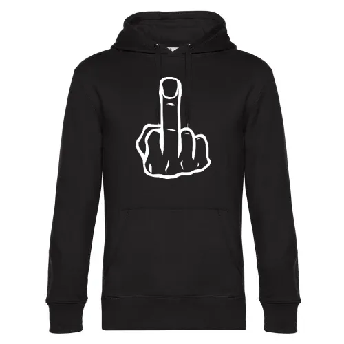 Mittelfinger Männer Hoodie