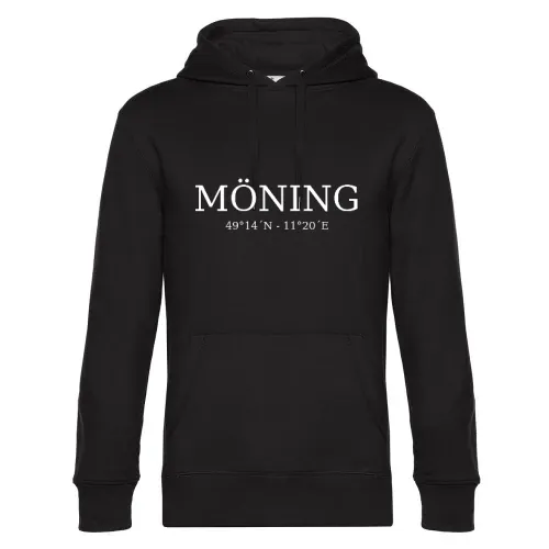 Möning Koordinaten Hoodie Männer King Hooded