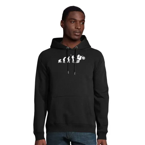 Motocross Evolution Damen Cross Enduro Bikerin Hoodie Männer Stellar Bio