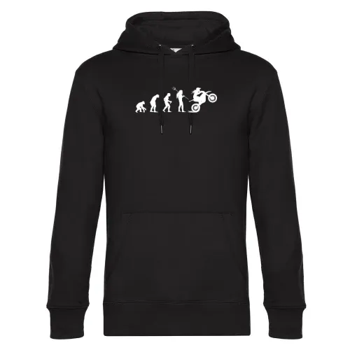 Motocross Evolution Damen Cross Enduro Bikerin Hoodie Männer King Hooded