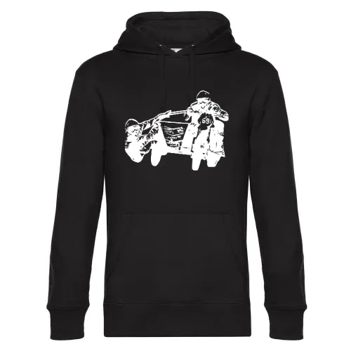 Motocross mit Beiwagen Hoodie Männer King Hooded