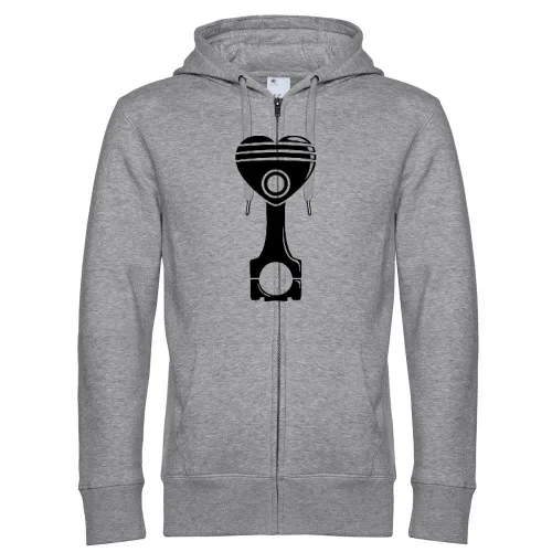 Motorkolben Herz Männer Hoodie