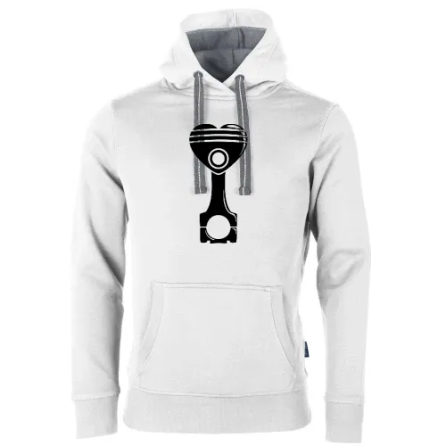 Motorkolben Herz Männer Hoodie