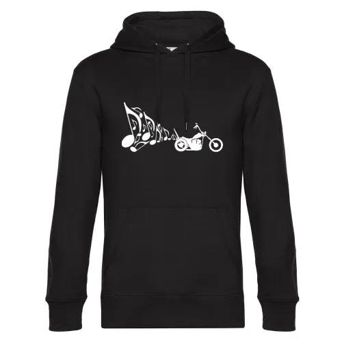Motorrad Chopper Auspuff Musik  Hoodie Männer King Hooded