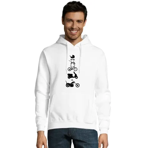 Motorrad Chopper Evolution Front Männer Hoodie Motorrad Chopper Evolution Front Hoodie