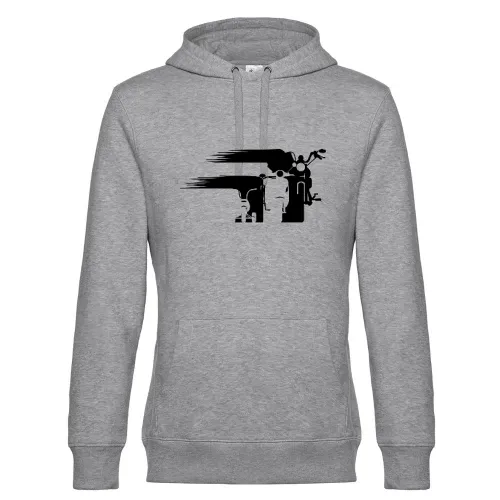 Motorrad Chopper Evolution Schweif Front Hoodie Männer King Hooded