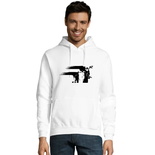 Motorrad Chopper Evolution Schweif Front Hoodie