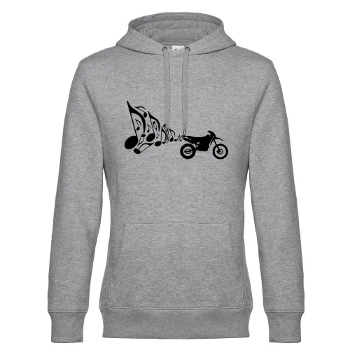 Motorrad Enduro Auspuff Musik  Hoodie Männer King Hooded