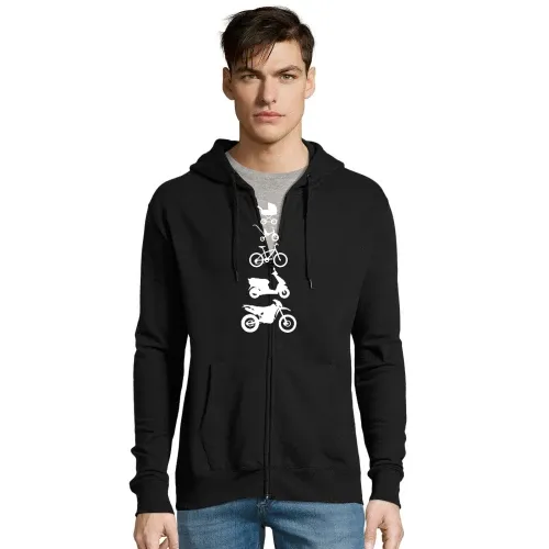 Motorrad Enduro Evolution Front Männer Hoodie
